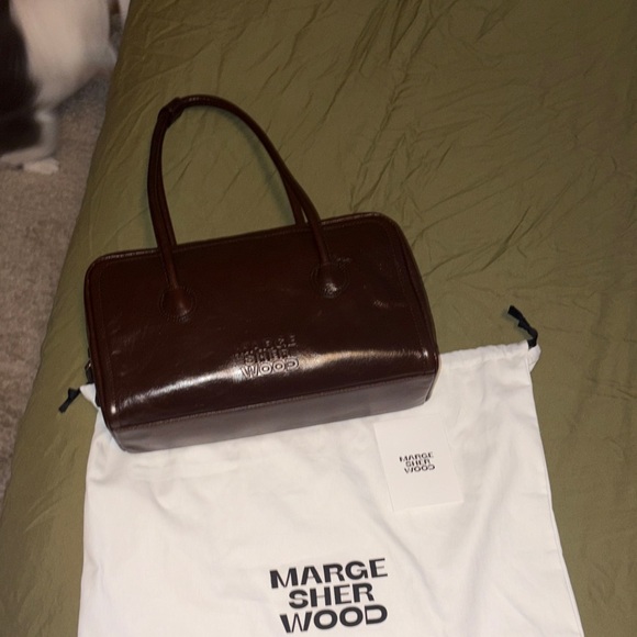 Margesherwood Soft Boston mocha crinkle purse with dust bag - Picture 6 of 7